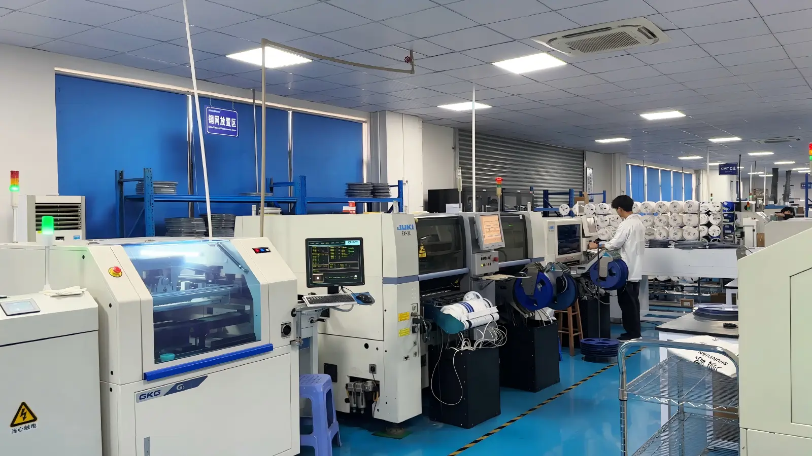 SMT Electronics Production Workshop SMT production workshop for portable power station electronics