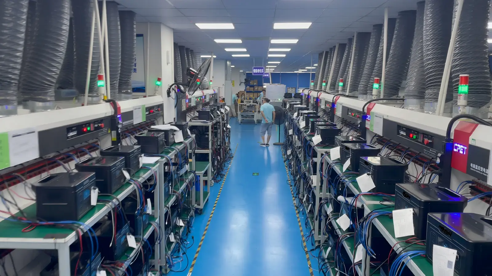 Portable Power Station Aging Test Area Aging test equipment for portable power station verification